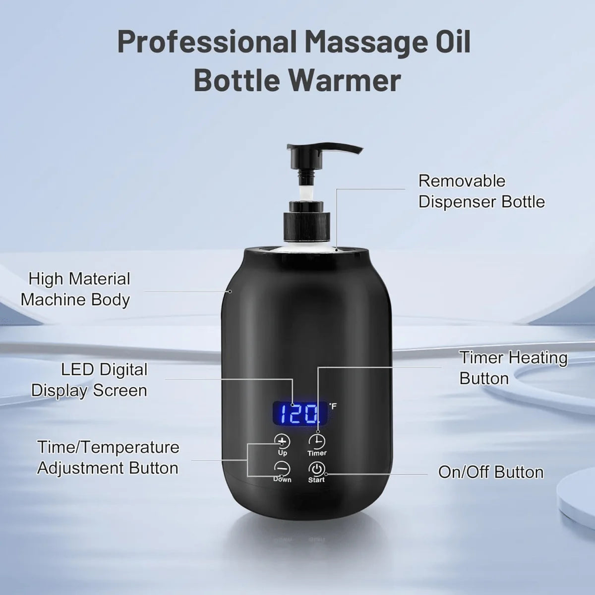 Massage Oil Warmer Electric Adjustable Temperature Fast Heating