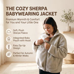 Maternity & Babywearing Jacket Teddy Fleece Expandable Front