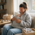 Maternity & Babywearing Jacket Teddy Fleece Expandable Front