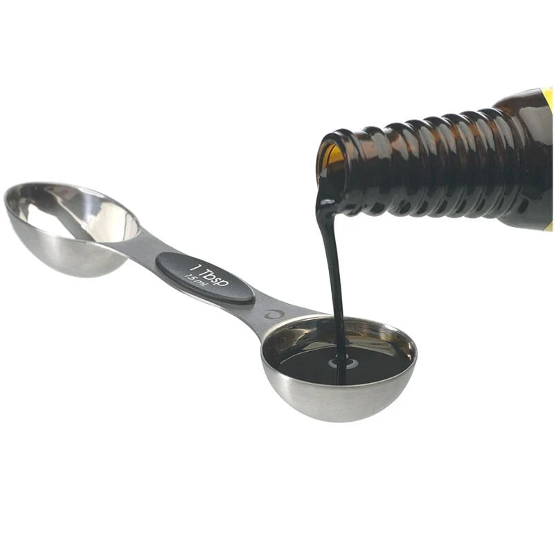 Measuring Spoons Stainless Steel Magnetic Nesting Set of 5
