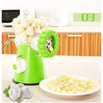 Meat Grinder Manual Hand-Crank Metal Construction