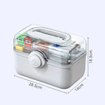 Medicine Storage Organizer ABS Multi-Compartment