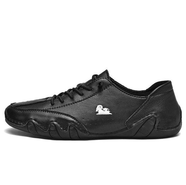 Men's Barefoot Sneakers Wide Toe-Box Waterproof Recycled Faux Leather