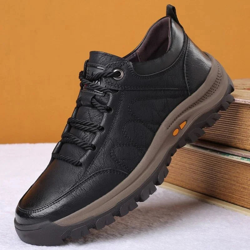 Men’s Casual Shoes Genuine Leather Water-Resistant Lightweight