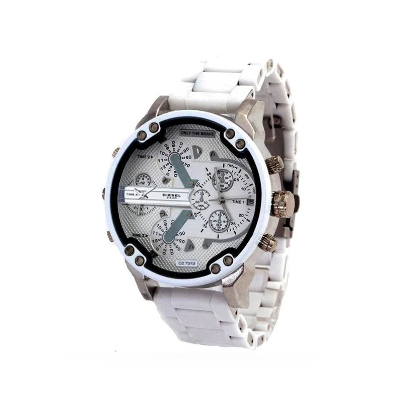 Men's Chronograph Watch Stainless Steel Quartz Movement Water-Resistant