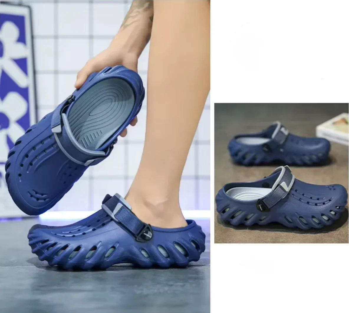 Men's Clogs Lightweight EVA Cushioned Anti-Slip Outsole
