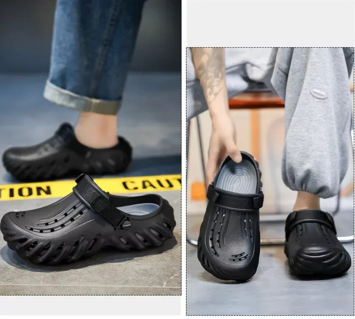 Men's Clogs Lightweight EVA Cushioned Anti-Slip Outsole