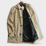 Men’s Coat Mid-Length Button-Front Turn-Down Collar
