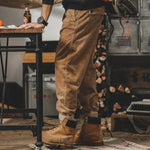 Men’s Corduroy Pants Fine-Wale Relaxed Fit Elastic Waistband