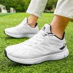Men's Golf Shoes Water-Resistant Lightweight Copper-Plated Spikes