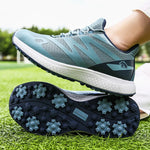 Men's Golf Shoes Water-Resistant Lightweight Copper-Plated Spikes