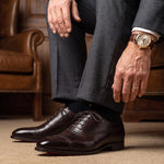 Men’s Oxford Brogue Shoes Genuine Leather Cushioned Footbed