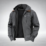 Men’s Parka Hooded Lined Zip-Up Jacket