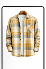 Men's Plaid Overshirt Heavyweight Relaxed Fit