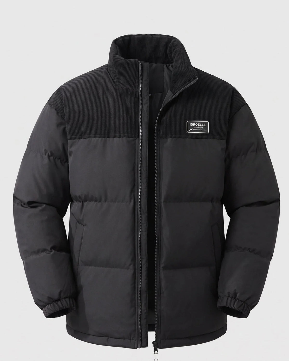 Men’s Quilted Jacket Lightweight Insulated Two Side Pockets