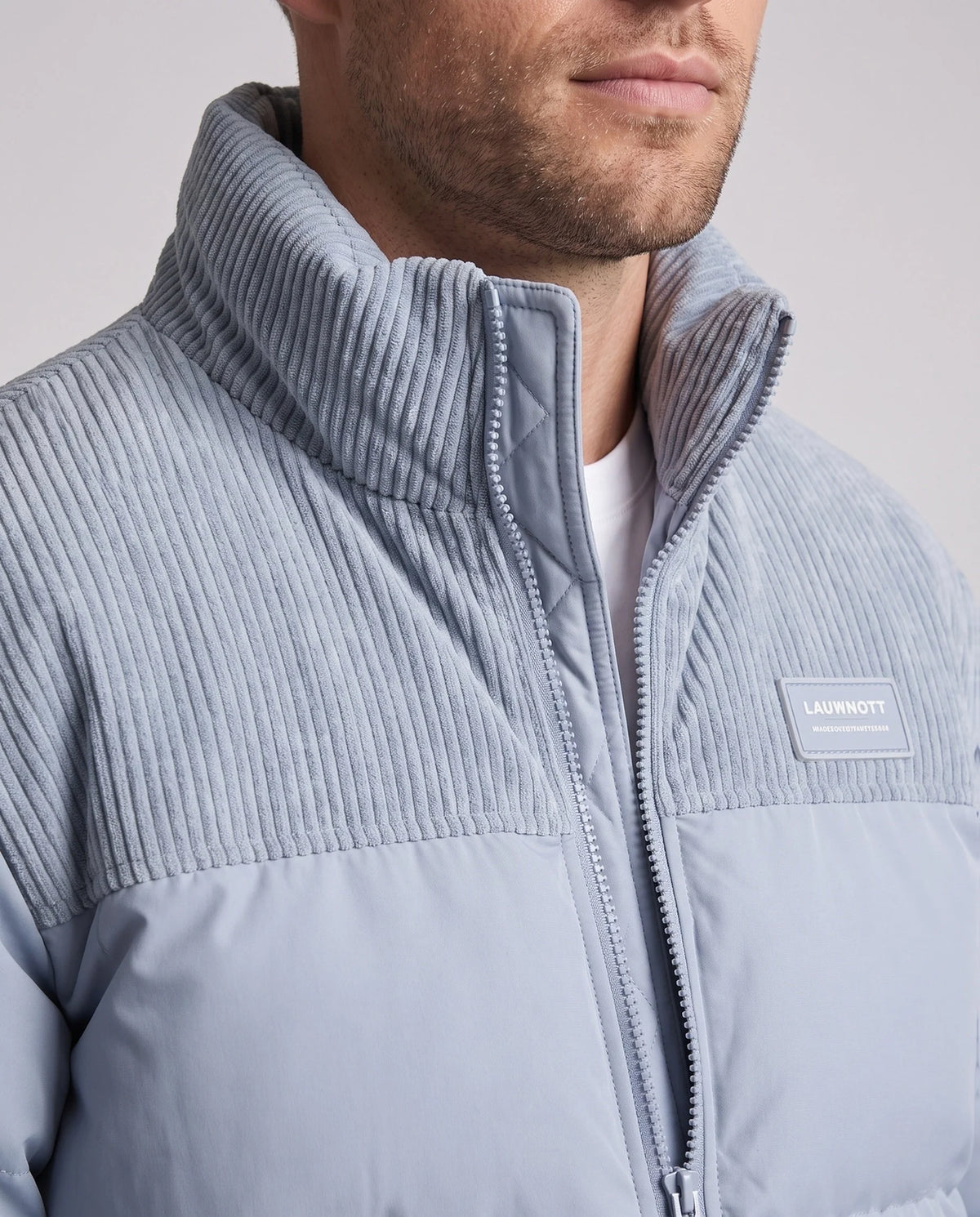 Men’s Quilted Jacket Lightweight Insulated Two Side Pockets
