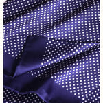 Men’s Scarf 100% Mulberry Silk Double-Layer Polka Dot Pattern