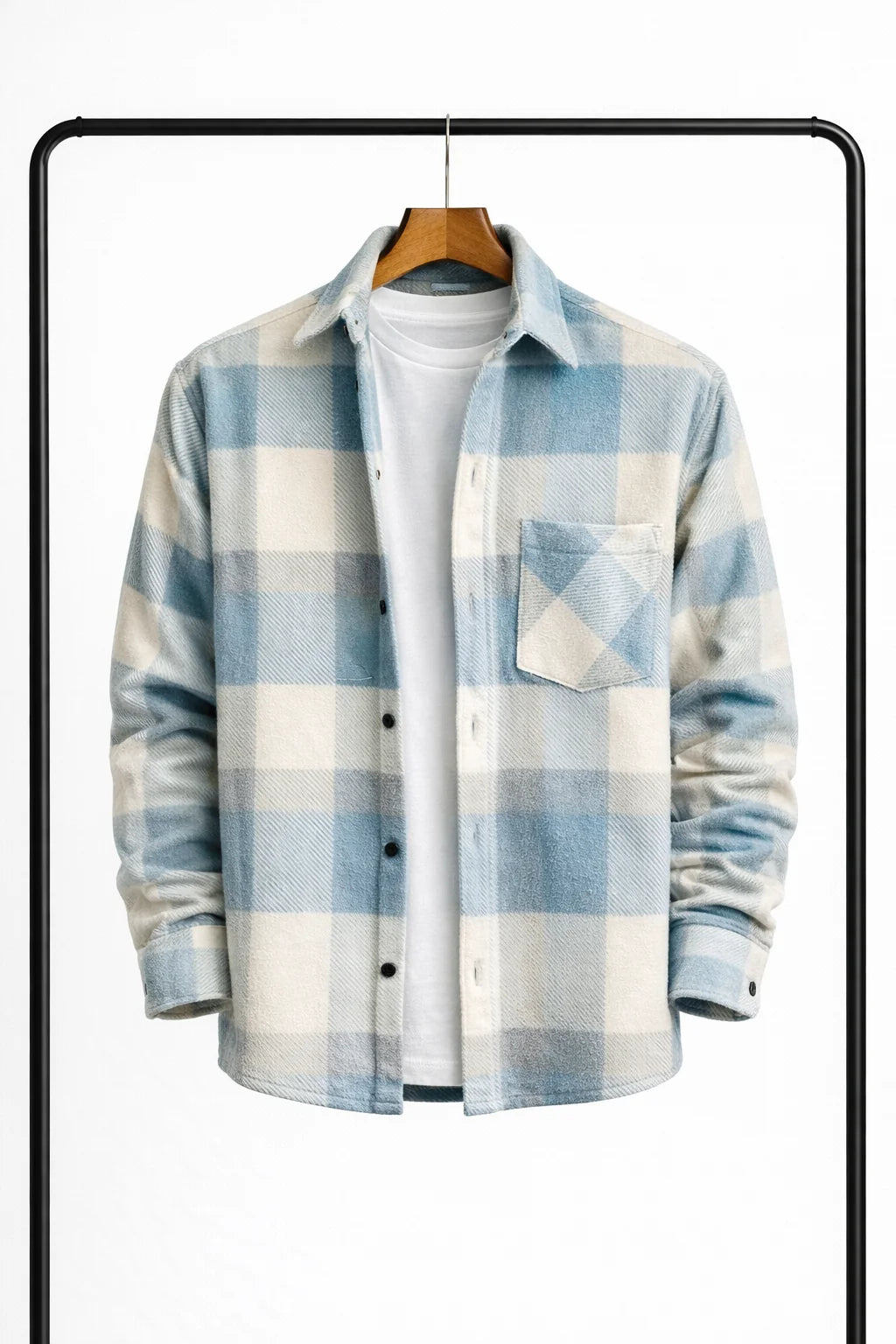 Men’s Shirt Jacket Classic Check Heavyweight Relaxed Fit