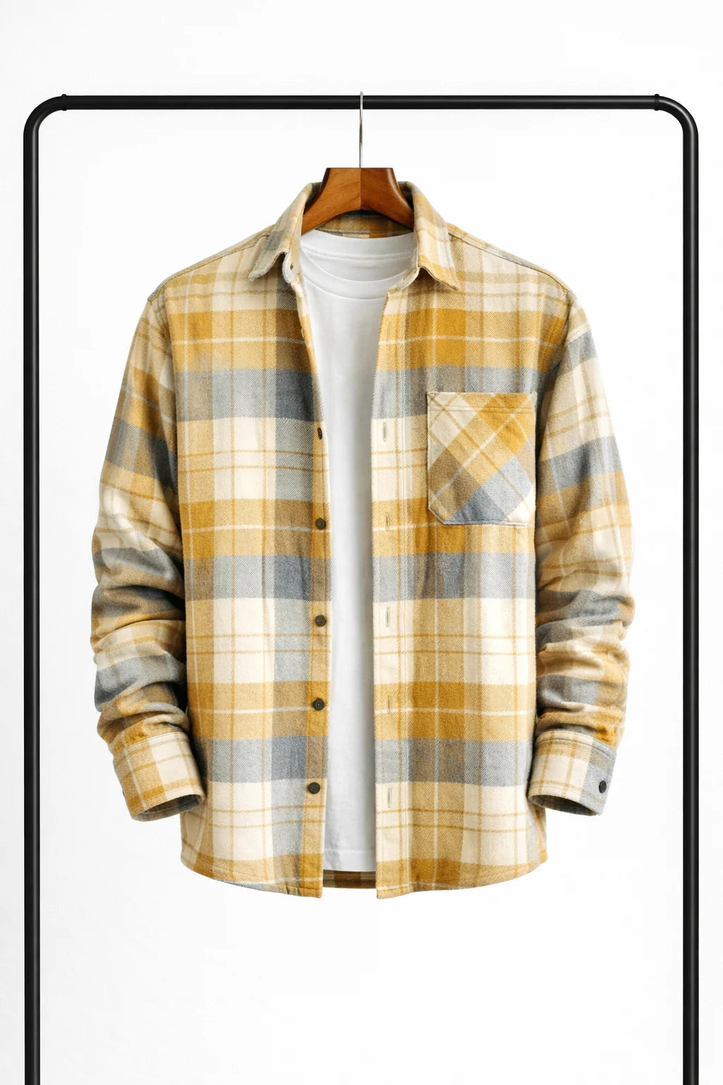 Men’s Shirt Jacket Classic Check Heavyweight Relaxed Fit