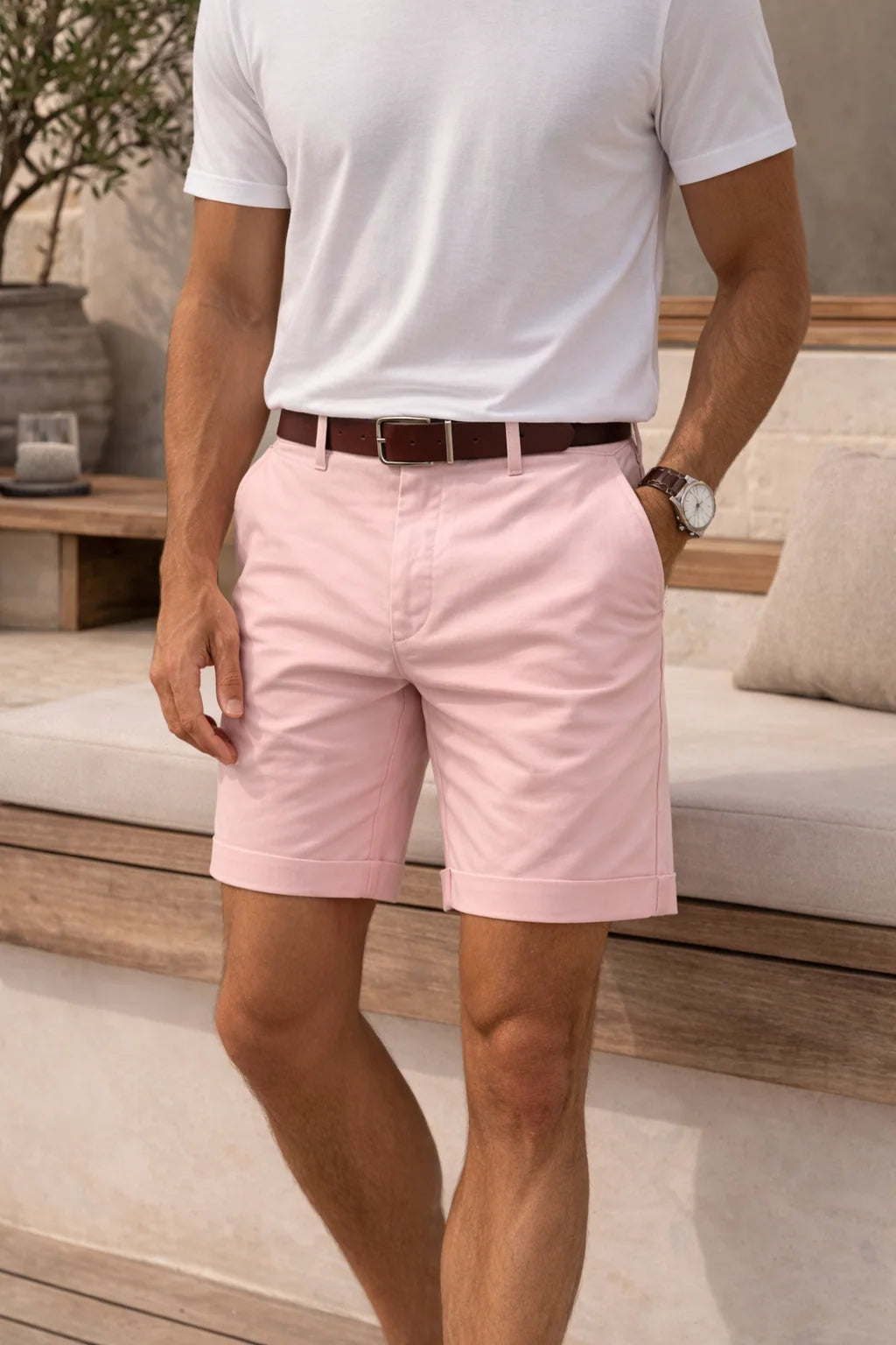 Men’s Shorts Tailored Twill Smart Casual Style