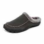 Men’s Slippers Plush Lining Non-Slip Rubber Sole