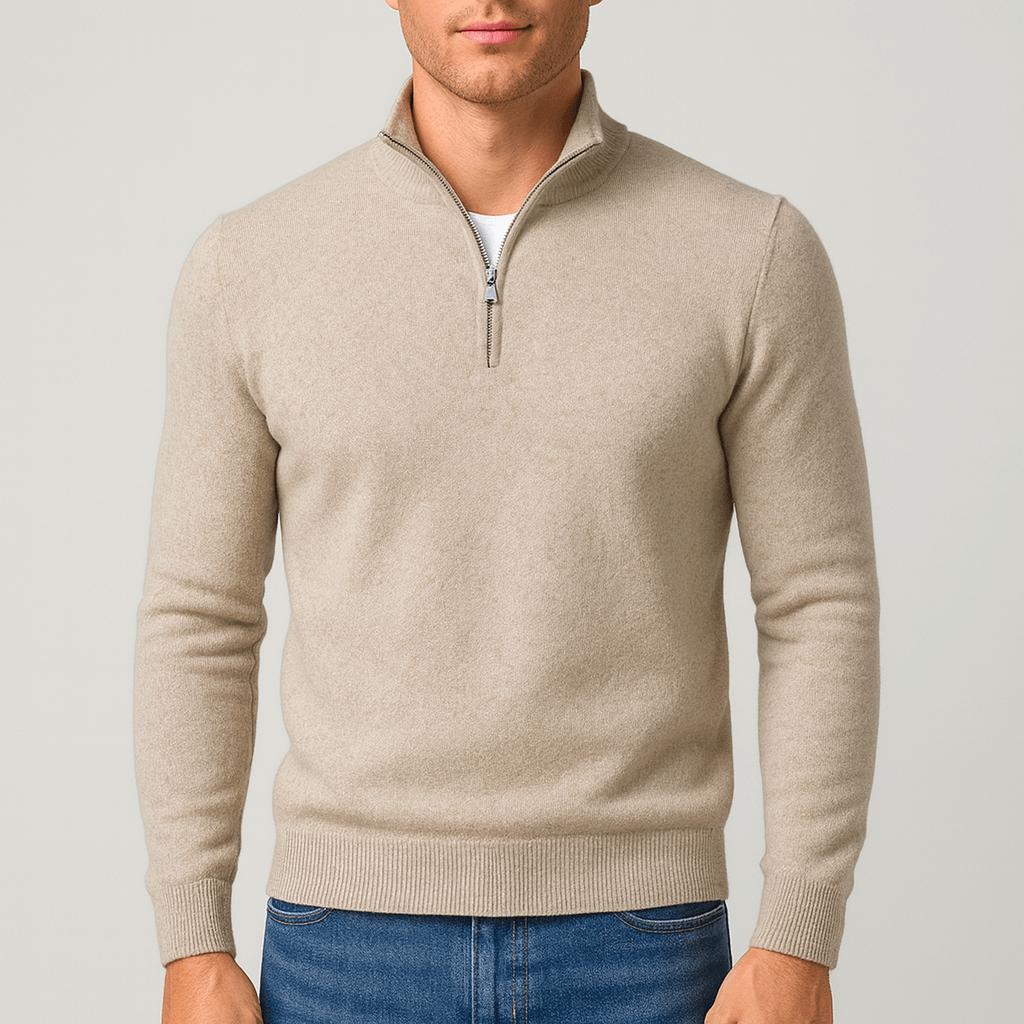 Men’s Sweater Merino Wool Classic V-Neck Lightweight Warmth