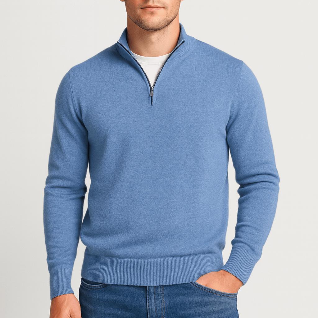 Men’s Sweater Merino Wool Classic V-Neck Lightweight Warmth