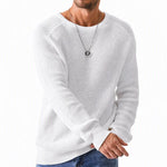 Men's Sweater Waffle Knit Breathable Athletic Fit