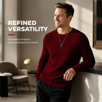 Men's Sweater Waffle Knit Breathable Athletic Fit