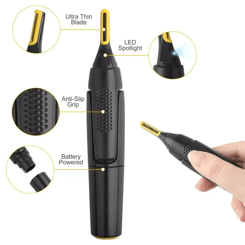 Men's Trimmer Cordless & Low-Noise Detachable Washable Head
