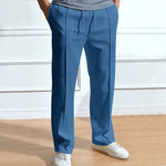 Men's Trousers Slim Fit Elastic Drawstring Waist