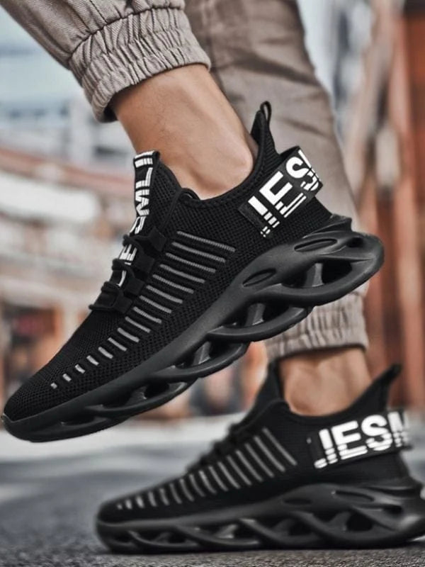 Men's Walking Shoes Honeycomb Cushion Sole Breathable Mesh