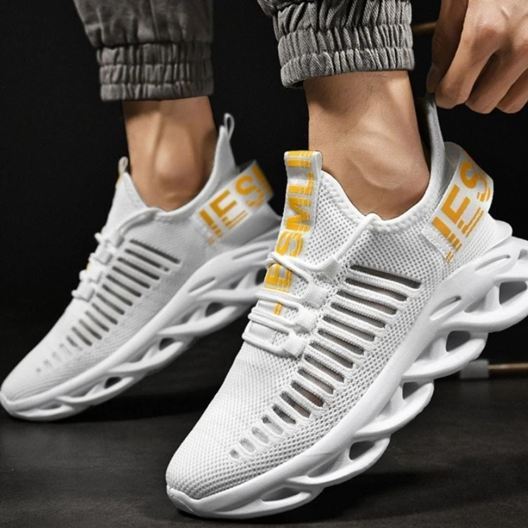 Men's Walking Shoes Honeycomb Cushioning Breathable Mesh