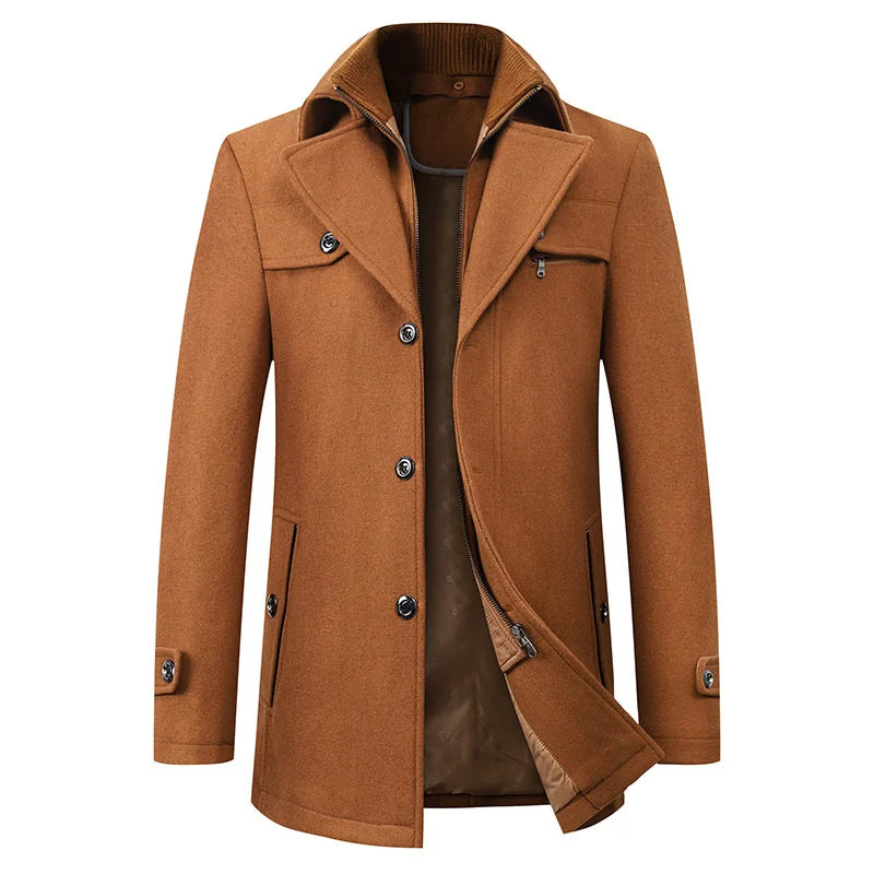 Men’s Winter Jacket Waterproof & Wind-Resistant Polyester