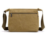 Messenger Bag Durable Canvas Multiple Pockets Adjustable Strap