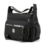 Messenger Bag Weather-Resistant Multiple Pockets Adjustable Strap