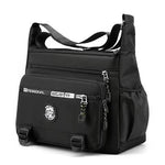 Messenger Bag Weather-Resistant Multiple Pockets Adjustable Strap