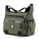 Messenger Bag Weather-Resistant Multiple Pockets Adjustable Strap