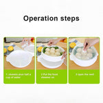 Microwave Steamer Bowl Food-Grade PP Transparent Lid Leak-Resistant Sealed Design