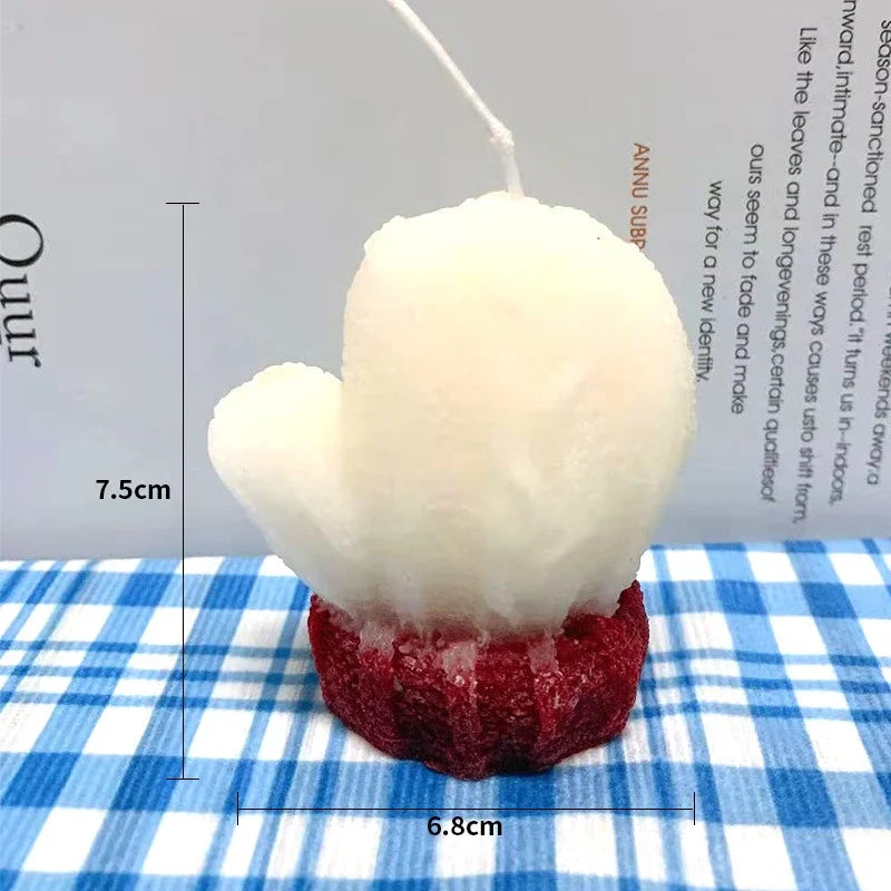 Mini Cactus Candle Realistic Hand-Poured Wax Three Inch