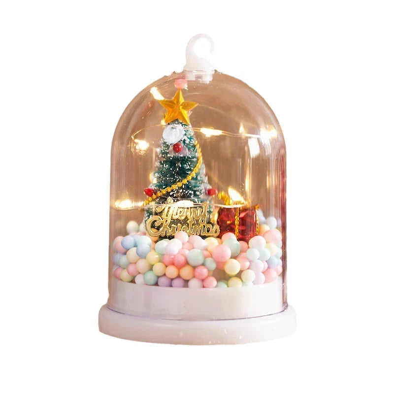 Mini Christmas Tree Built-In Sparkling Lights Tabletop Decor