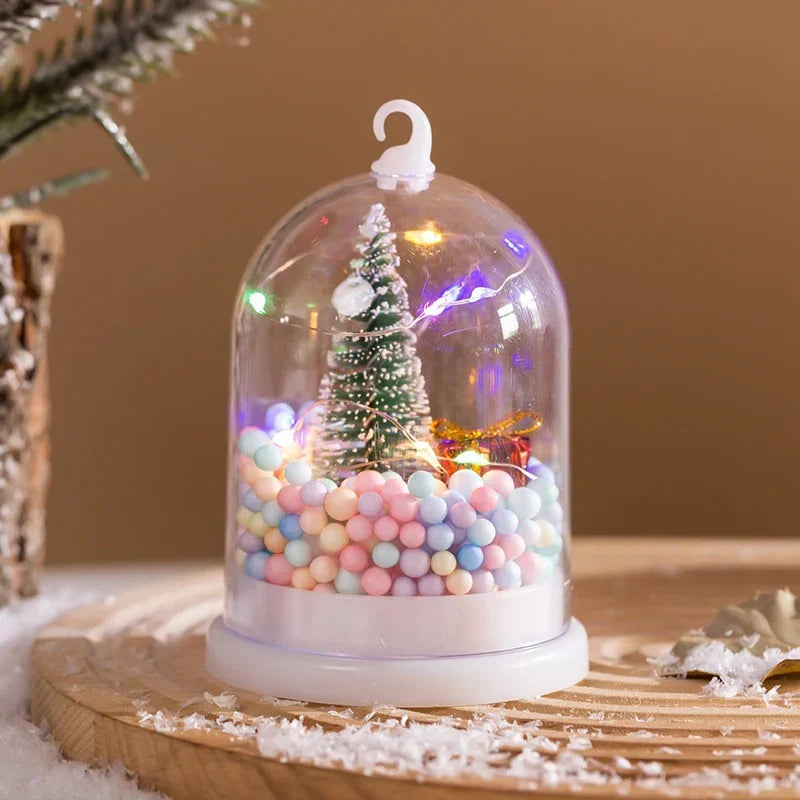 Mini Christmas Tree Built-In Sparkling Lights Tabletop Decor