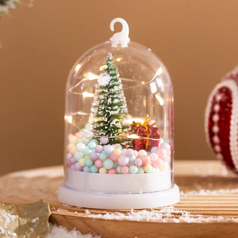 Mini Christmas Tree Built-In Sparkling Lights Tabletop Decor