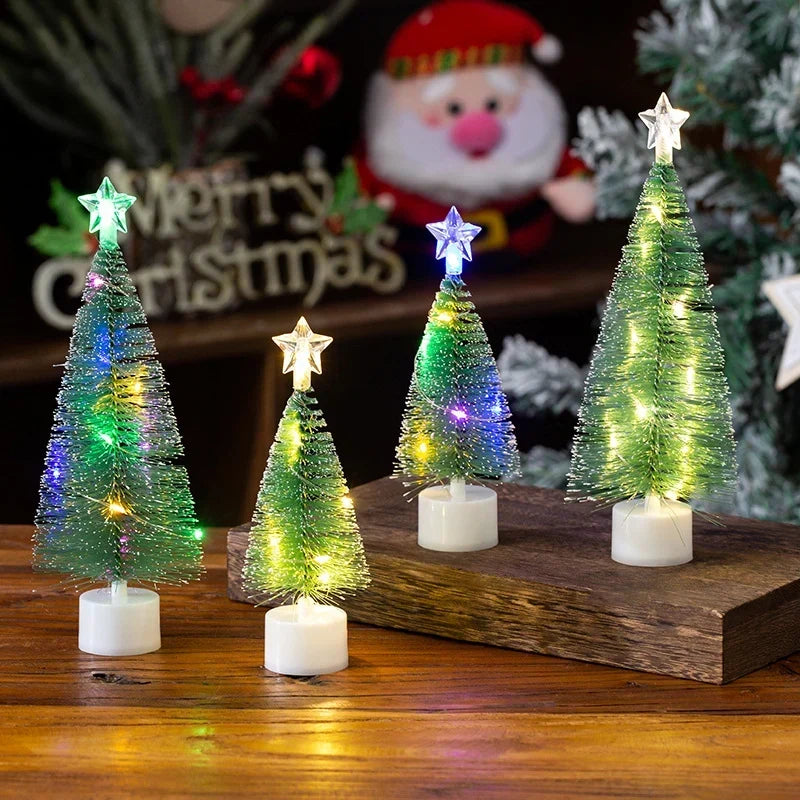 Mini Christmas Tree Twinkling LED Battery-Free Tabletop Decor