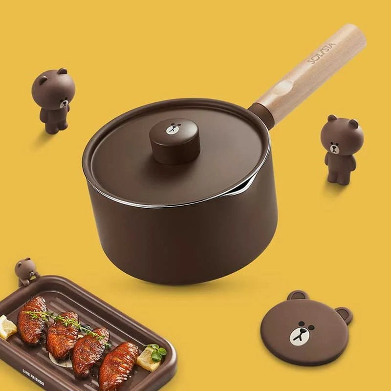 Mini Cooking Pot Non-Stick 3-In-1
