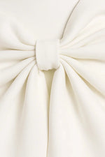 Mini Dress Bustier Bodice Flared Skirt Back Bow Detail