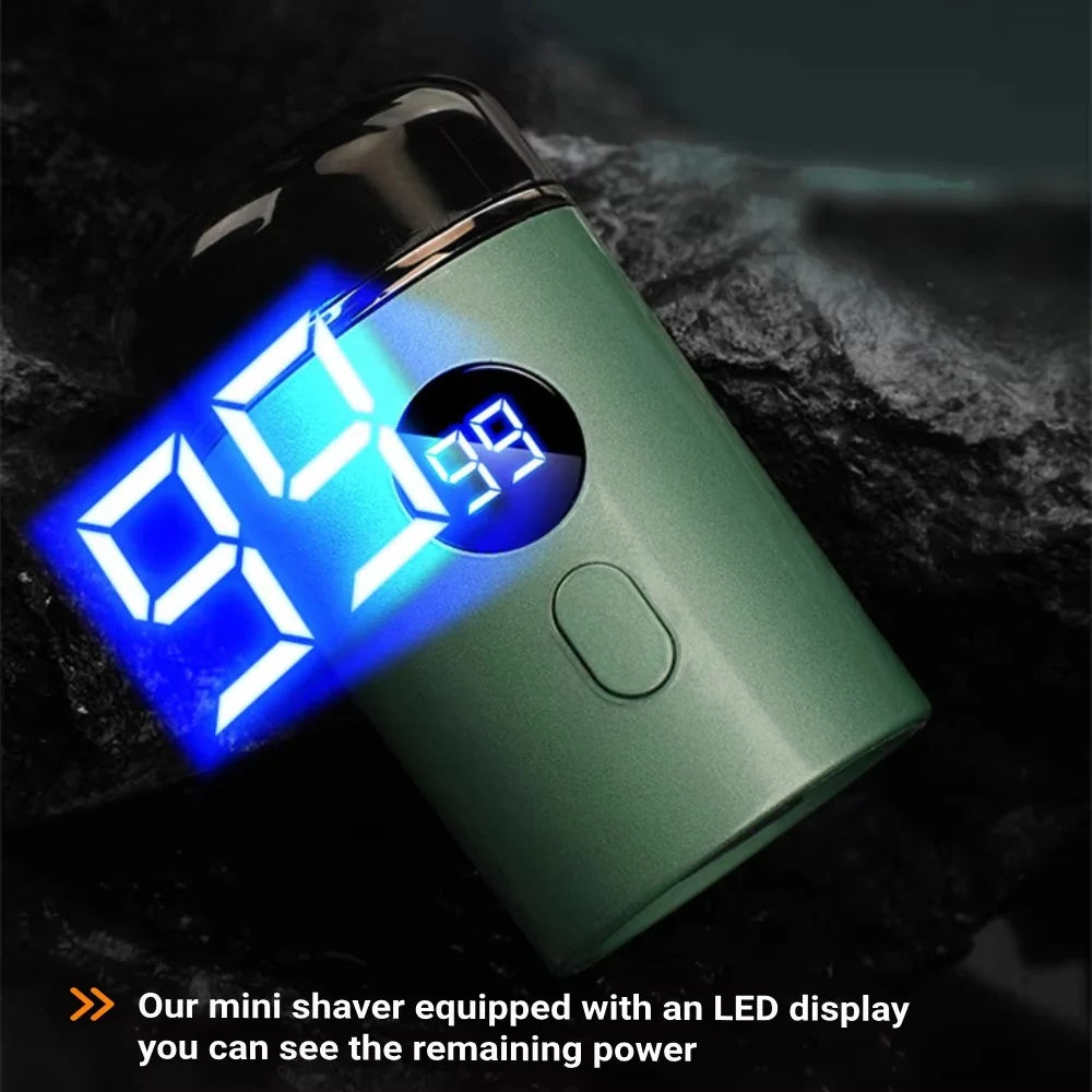 Mini Electric Shaver USB Rechargeable Waterproof Stainless Steel Blades