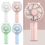 Mini Hand Fan USB Rechargeable 3-Speed 2-Pack
