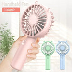 Mini Hand Fan USB Rechargeable 3-Speed 2-Pack