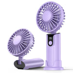 Mini Handheld Fan Set of 2 USB Rechargeable 3-Speed